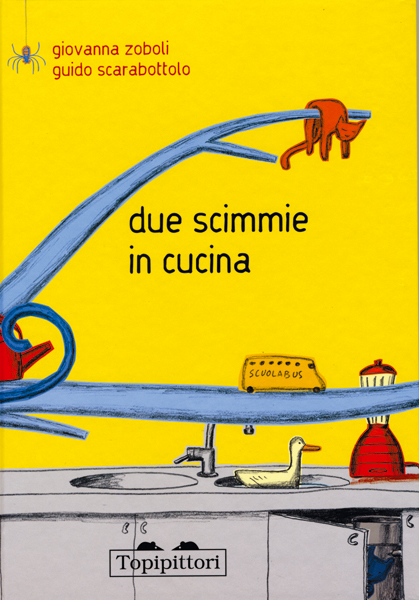 Topipittori - Due scimmie in cucina  - copertina